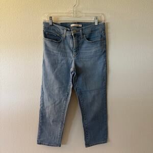 Levi's 311 Shaping Skinny Capri Jeans Womens 28 Mid Rise Stretch